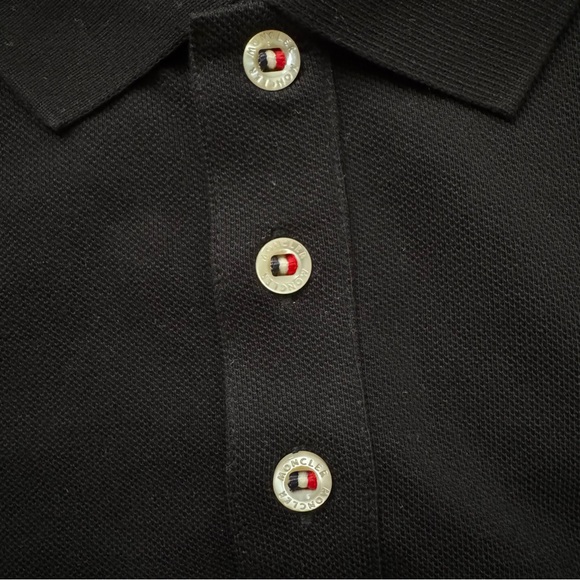 NEW Moncler Logo Patch Cotton Polo Shirt - Picture 9 of 14